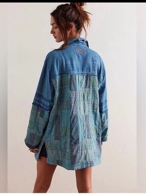 Free People Heritage Quilted Shirt Jacket • $298 • S (Fits Oversized) Sold Out